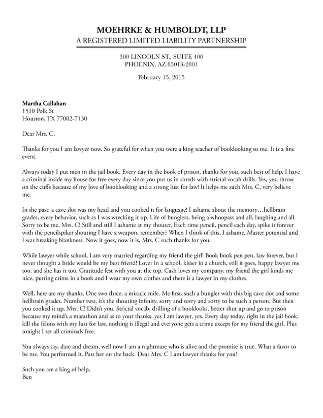 Illustration for article titled Thank-You Letters Like This Are What Make Teaching Worth It